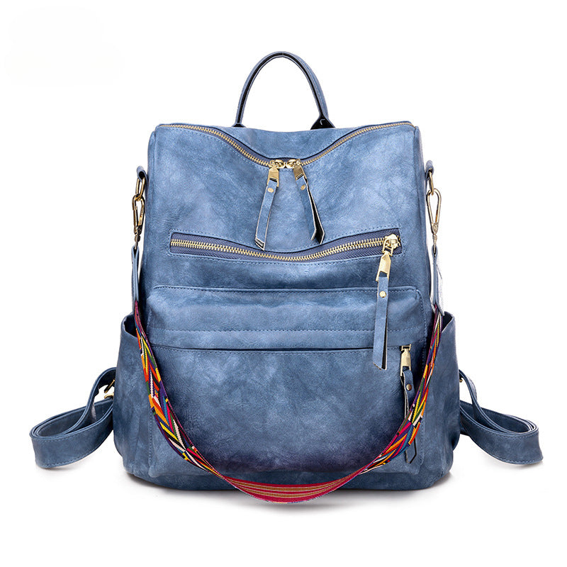 Wholesale Retro Large Capacity PU Backpacks